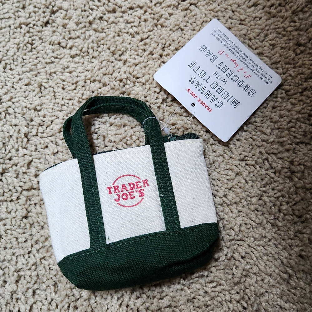 Trader Joe's Mini Canvas Tote Bag